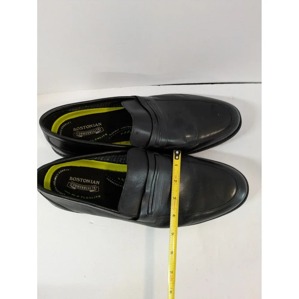 Bostonian Commonwealth Flexlite Black Leather Penny Loafers Mens 13 M Slip On